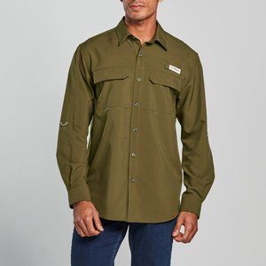 Magellan Outdoors Long Sleeve Roll Sleeve Fishing Shirt Size M